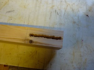 Drilled Mortise