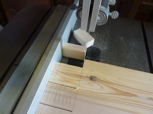 Cutting Tenon Shoulder