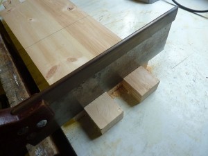 Removing Waste with Handsaw